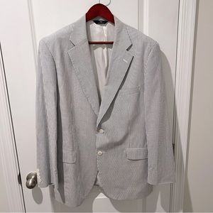 Brooks Brothers 346 Blue Seersucker Sport Coat